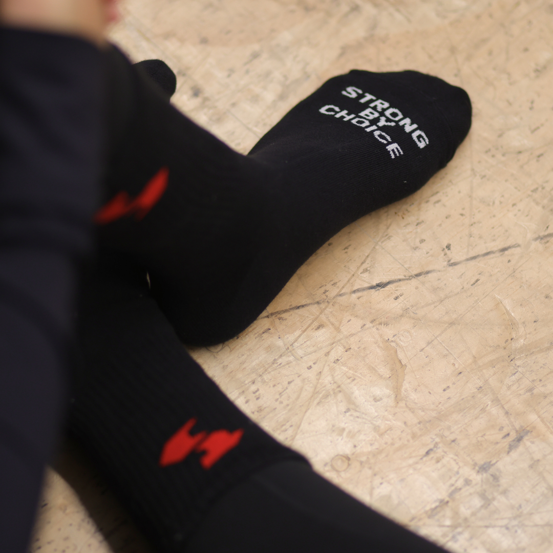 2 Pack Crew Socks - Black