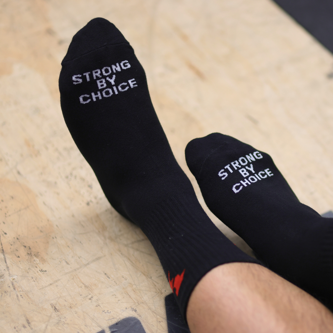 2 Pack Crew Socks - Black