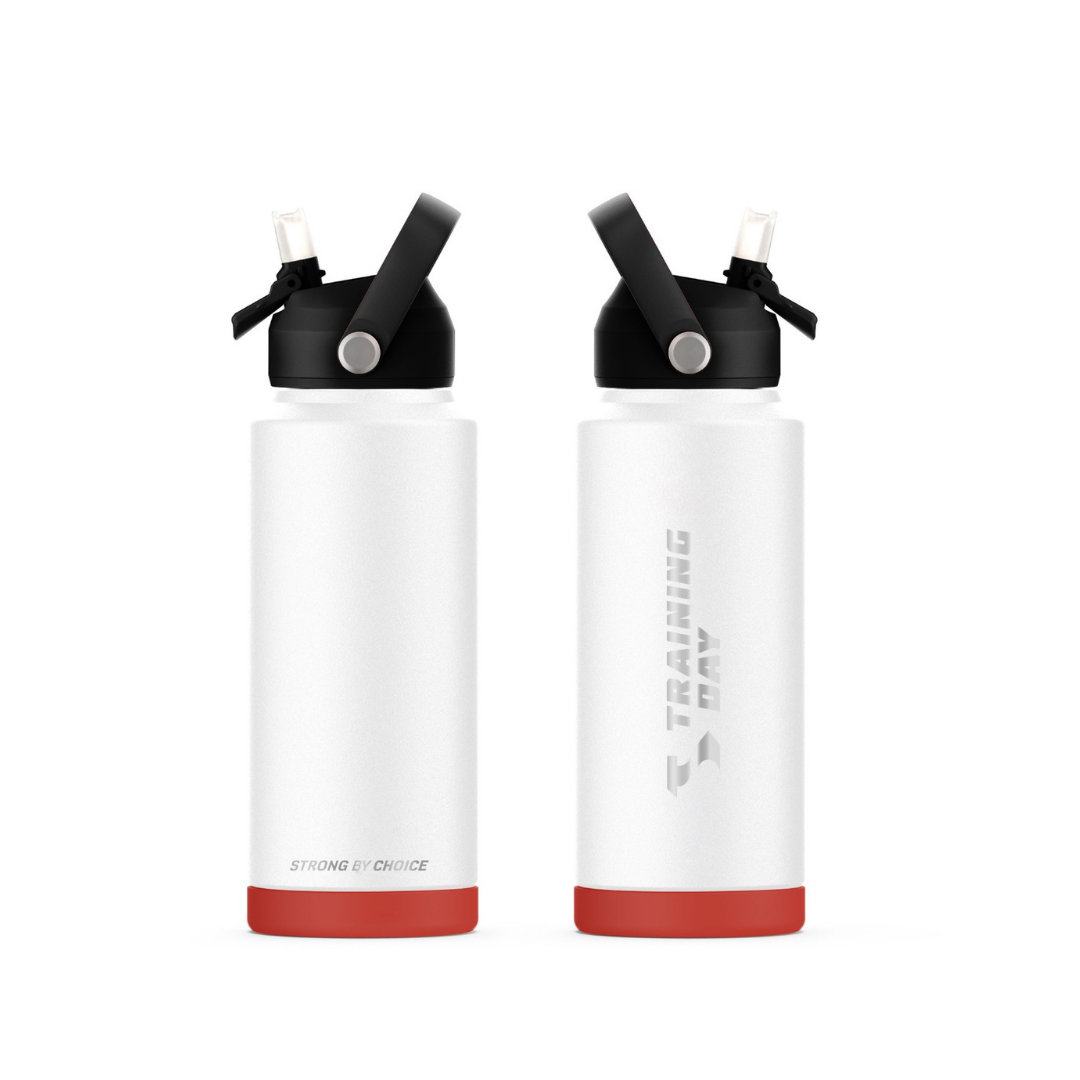 1L Insulated Bottle - White